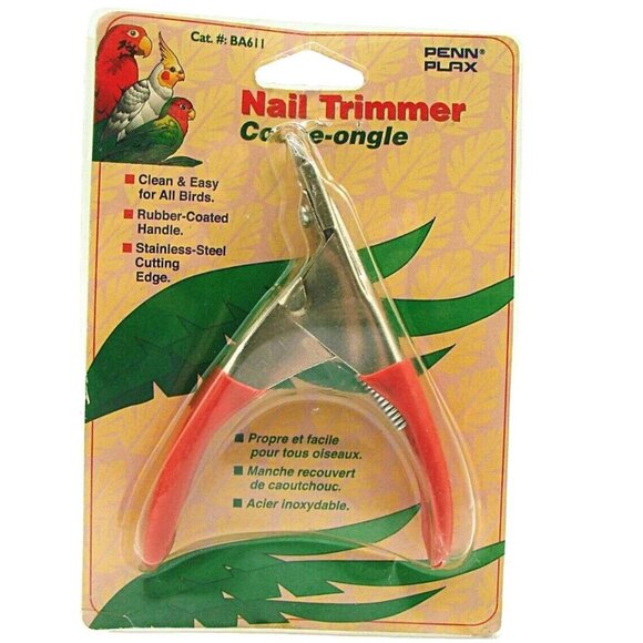 2002 Nail Claw Trimmers Birds Coupe-ongle Steel Rubber Coated Handles Penn Plax - Picture 1 of 11